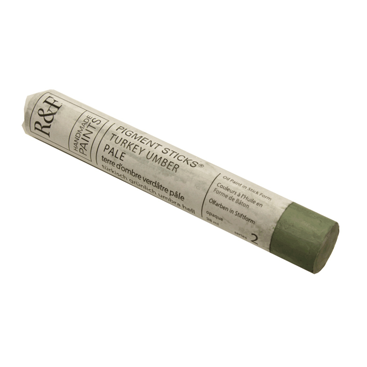 R&F Oil Pigment Stick, Turkey Umber Pale 38ml (1.3oz)