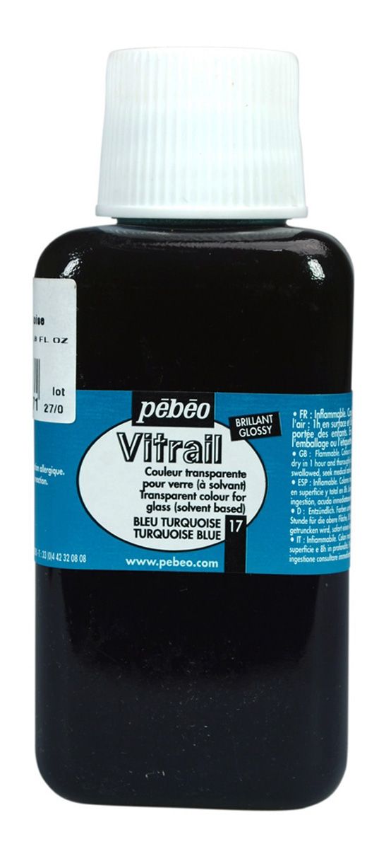 Pébéo Vitrail Turquoise Transparent 250 ml