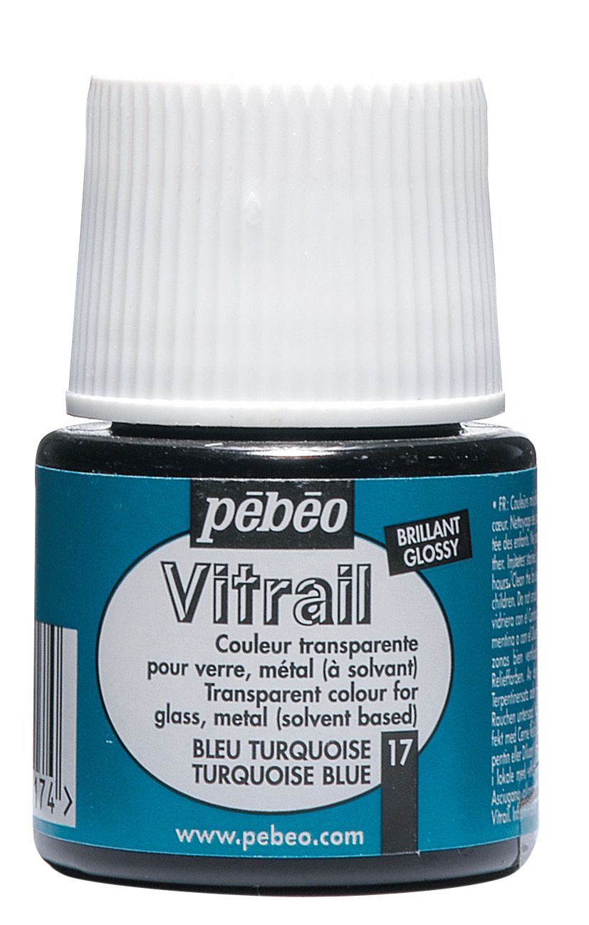 Pebeo Vitrail Transparent Turquoise 45 ml