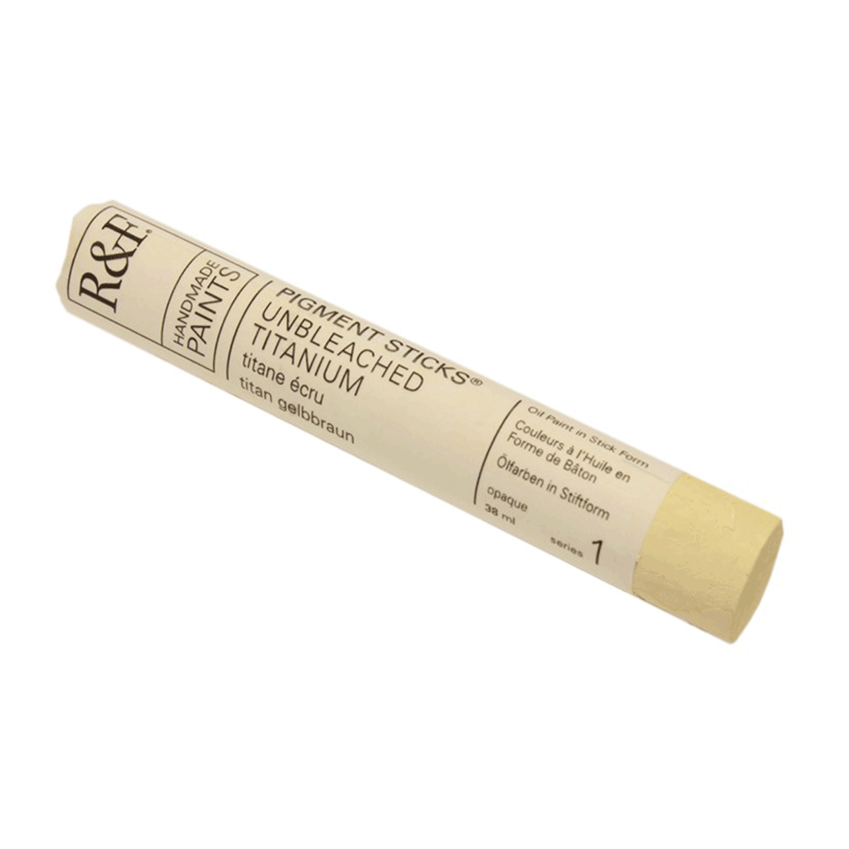 R&F Oil Pigment Stick, Unbleached Titanium 38ml