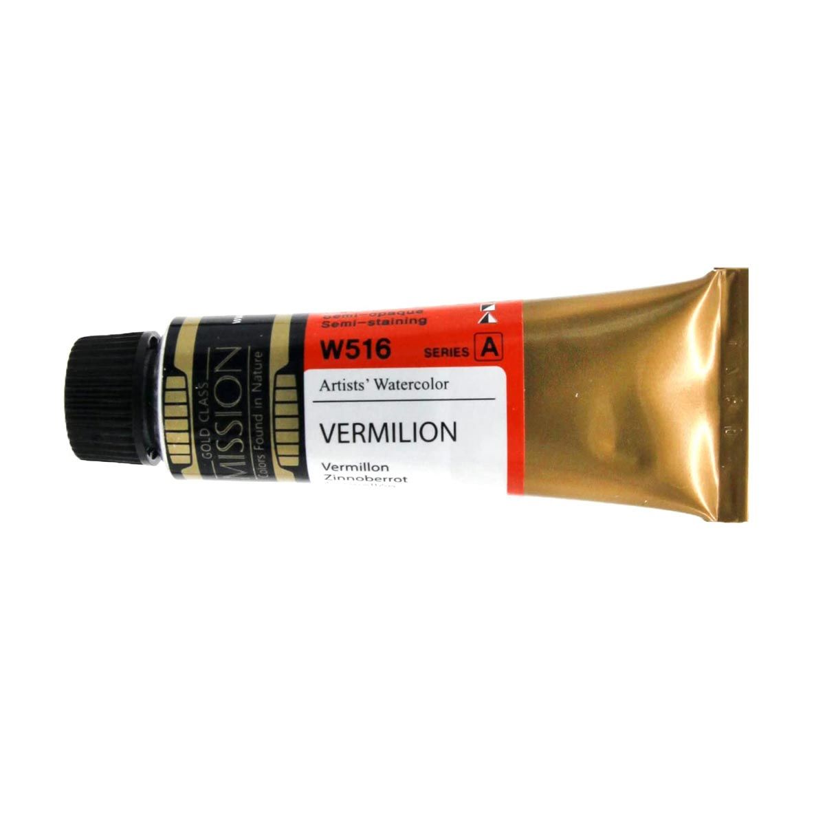 Mission Gold Watercolour Vermilion 15ml