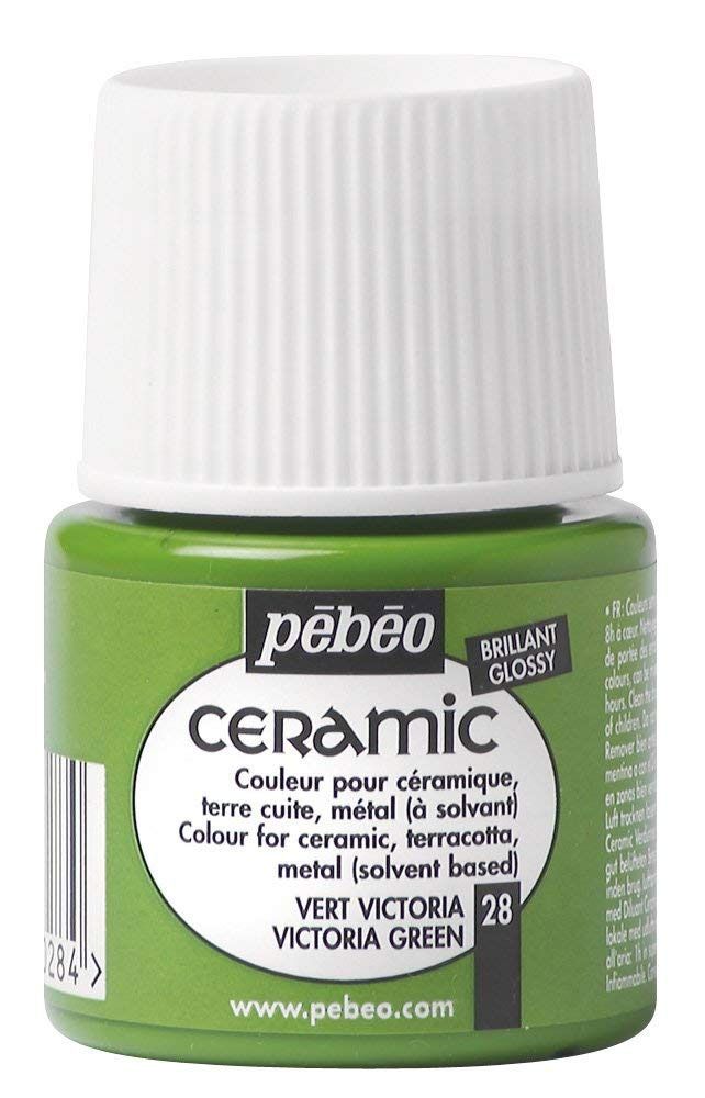 Pebeo Ceramic Paint 45 ml - Victoria Green 28