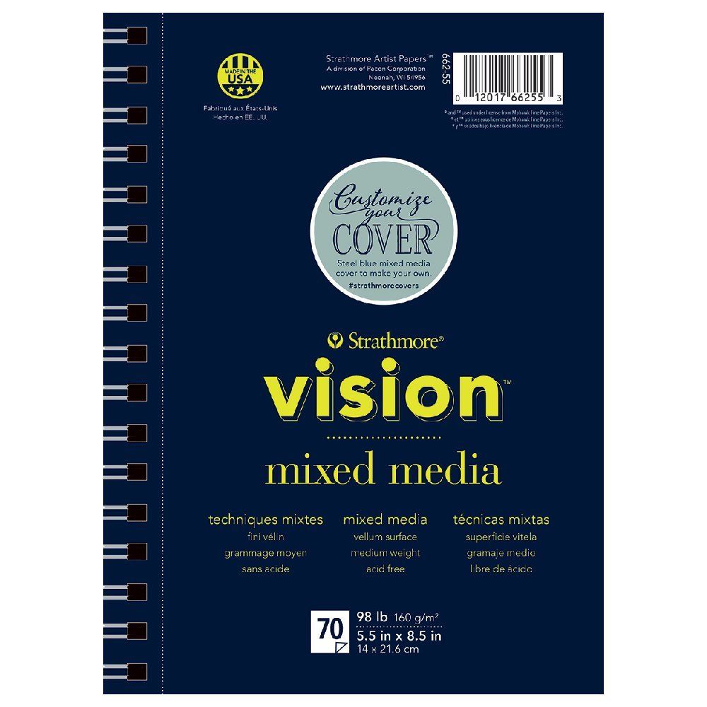 Strathmore Vision Custom Mixed Media Wire-bound 5.5 x 8.5-inch Pad