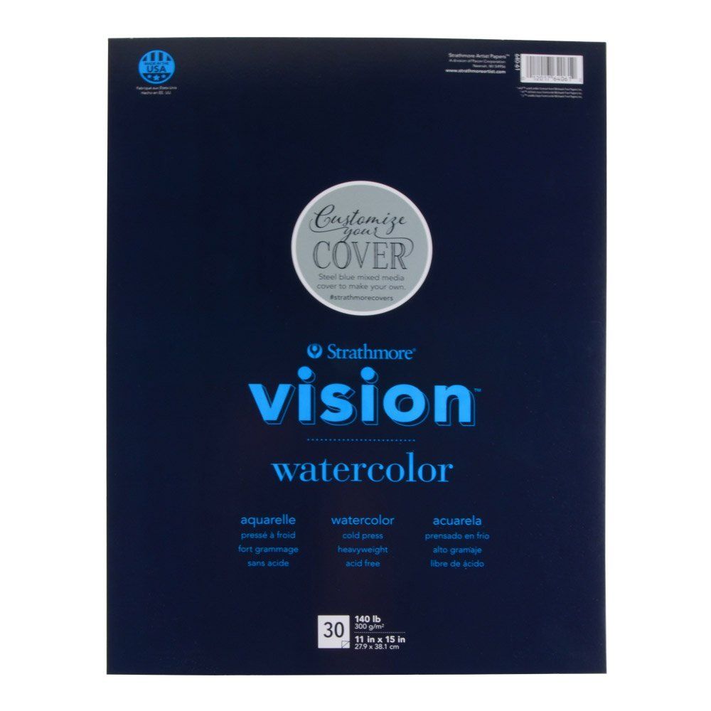 Strathmore Vision Custom Watercolour 11 x 15-inch Pad