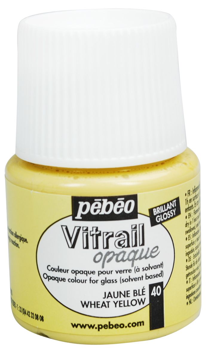 Pebeo Vitrail Opaque Wheat Yellow 45 ml