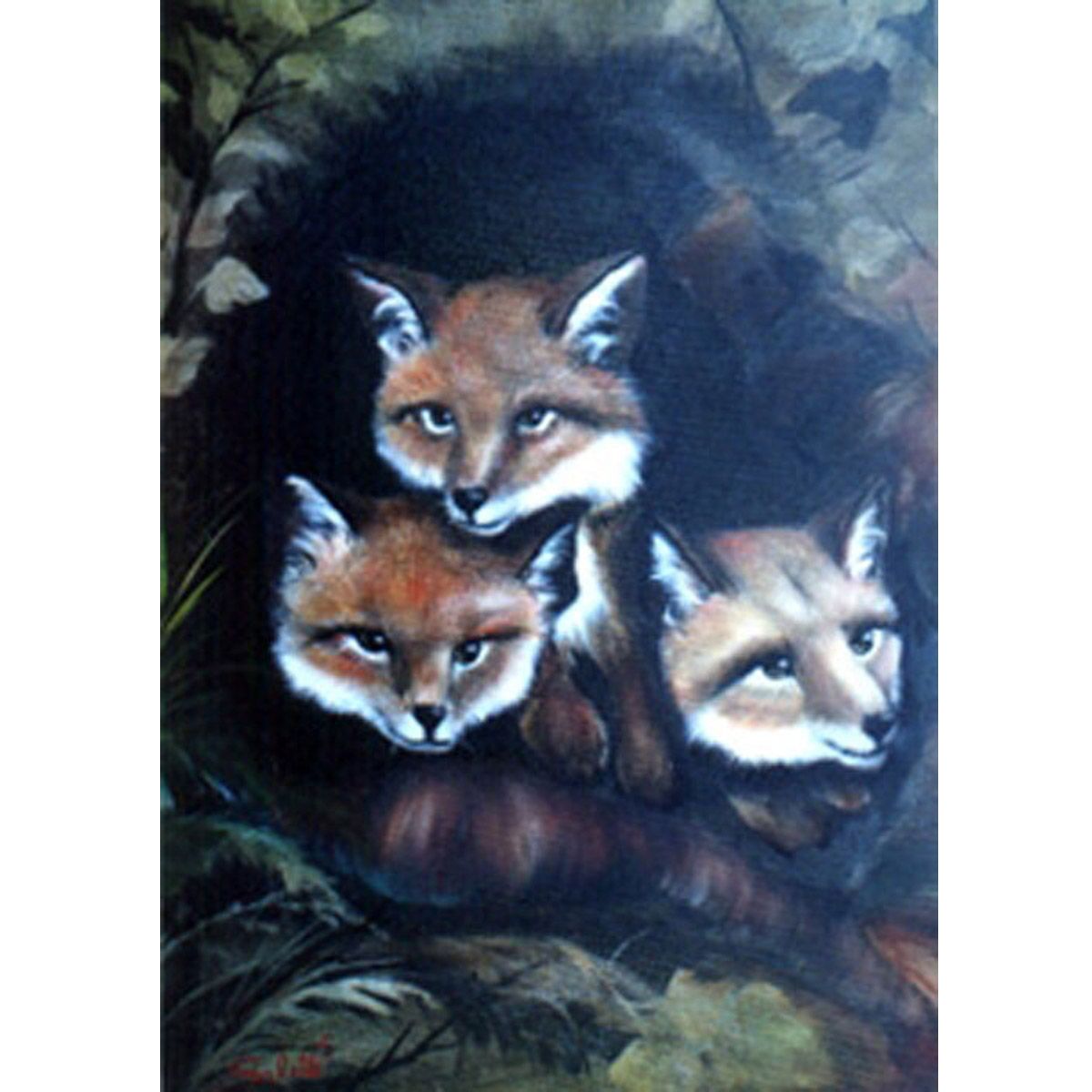 Bob Ross How To Pattern Packet - Baby Foxes