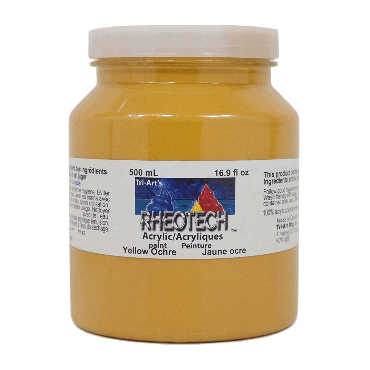 Rheotech Acrylic Yellow Ochre 500 ml Jar
