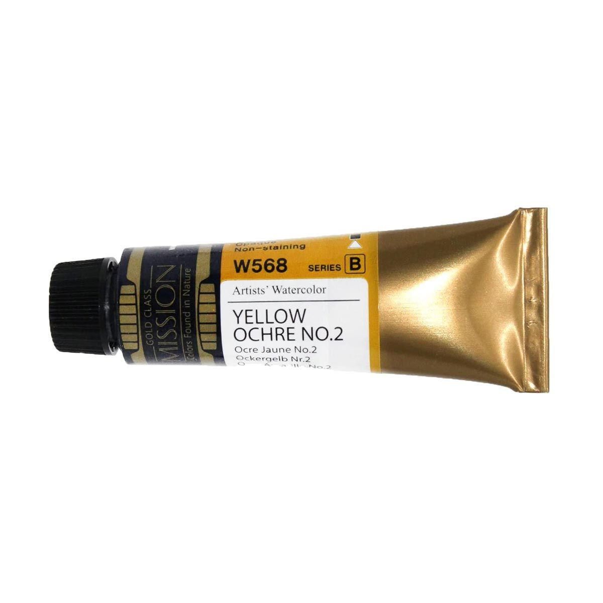 Mission Gold Watercolour Yellow Ochre No 2 Opaque 15ml