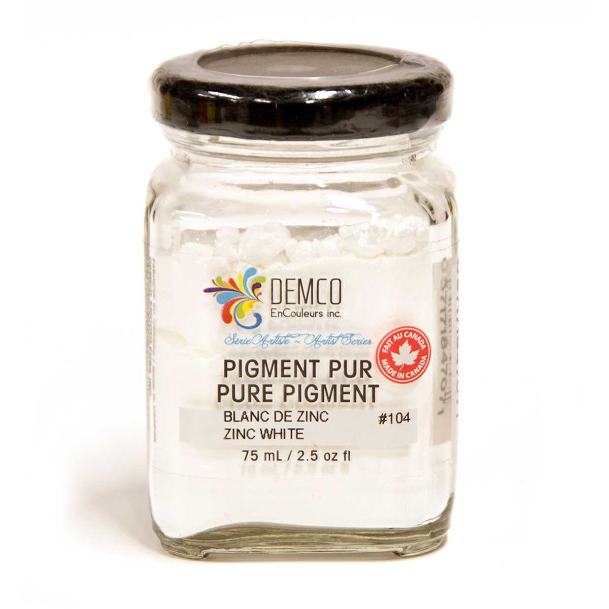 Demco Pure Pigment Artist Series 1 - Zinc White 75 ml
