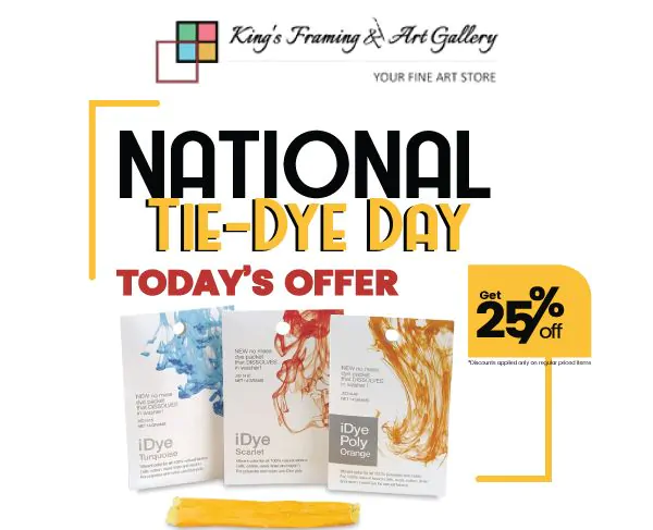 25% OFF* Only For Today - Celebrate National Tie Dye Day !!