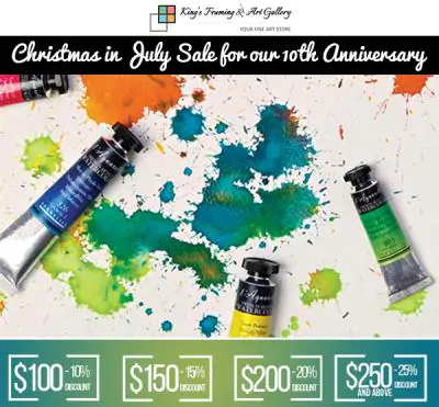 Christmas in July Sale for our 10th Anniversary
