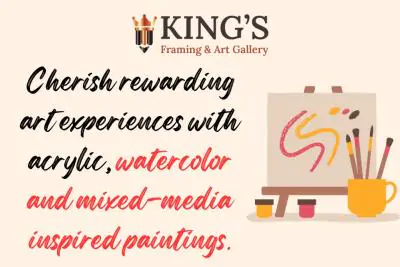 Cherish rewarding art experiences with acrylic, watercolour and mixed-media inspired paintings.