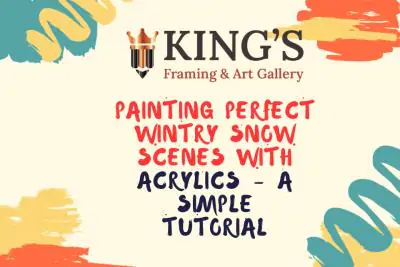 Painting perfect wintry snow scenes with acrylics - A simple tutorial