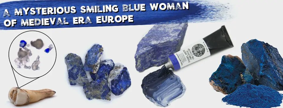 A Mysterious Smiling Blue Woman of Medieval-Era Europe