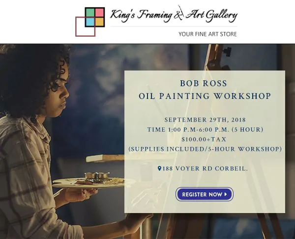 Bob Ross Oil Painting Workshop