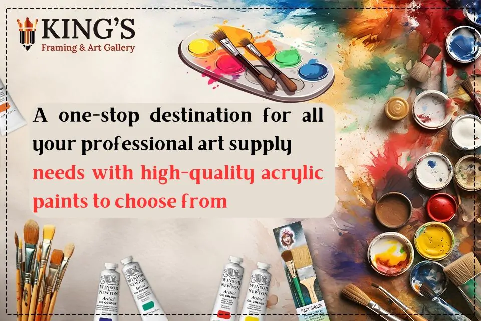 A one-stop destination for all your professional art supply needs with high-quality acrylic paints to choose from